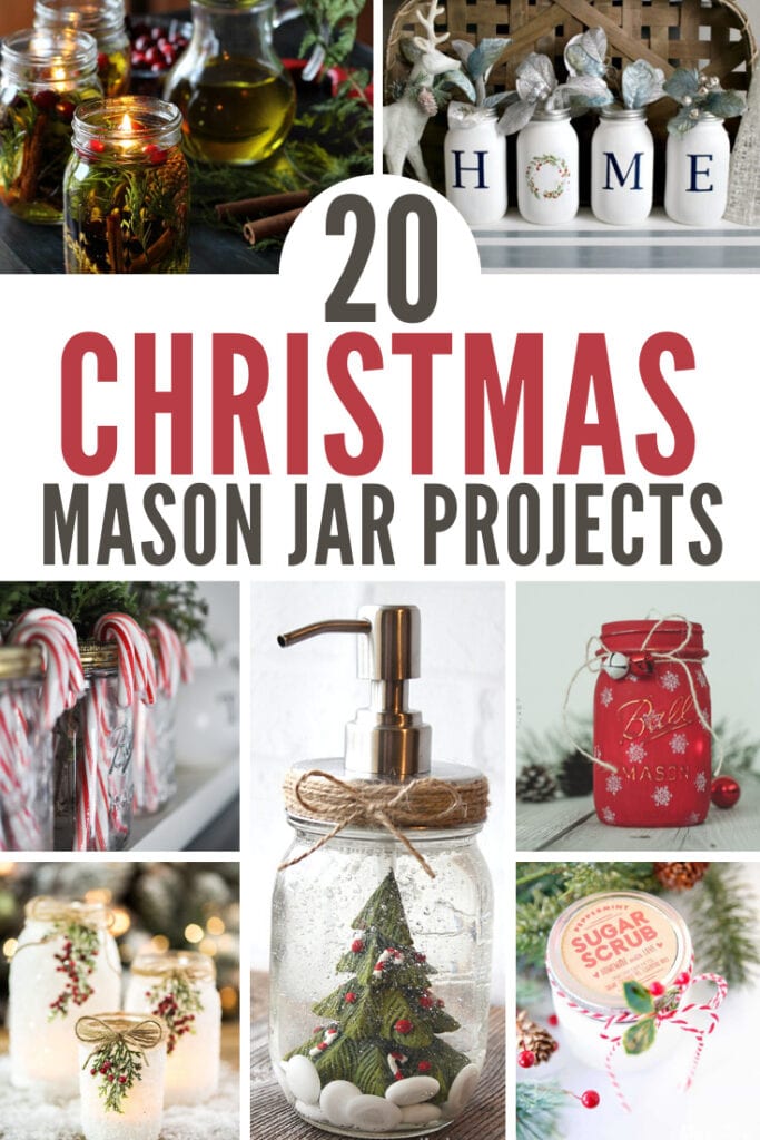 20 Christmas Mason Jar Crafts