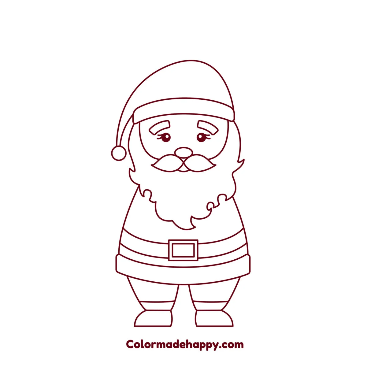 Santa drawing step with belt