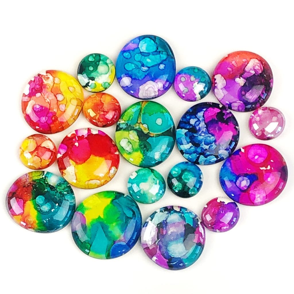 Alcohol Ink Gems