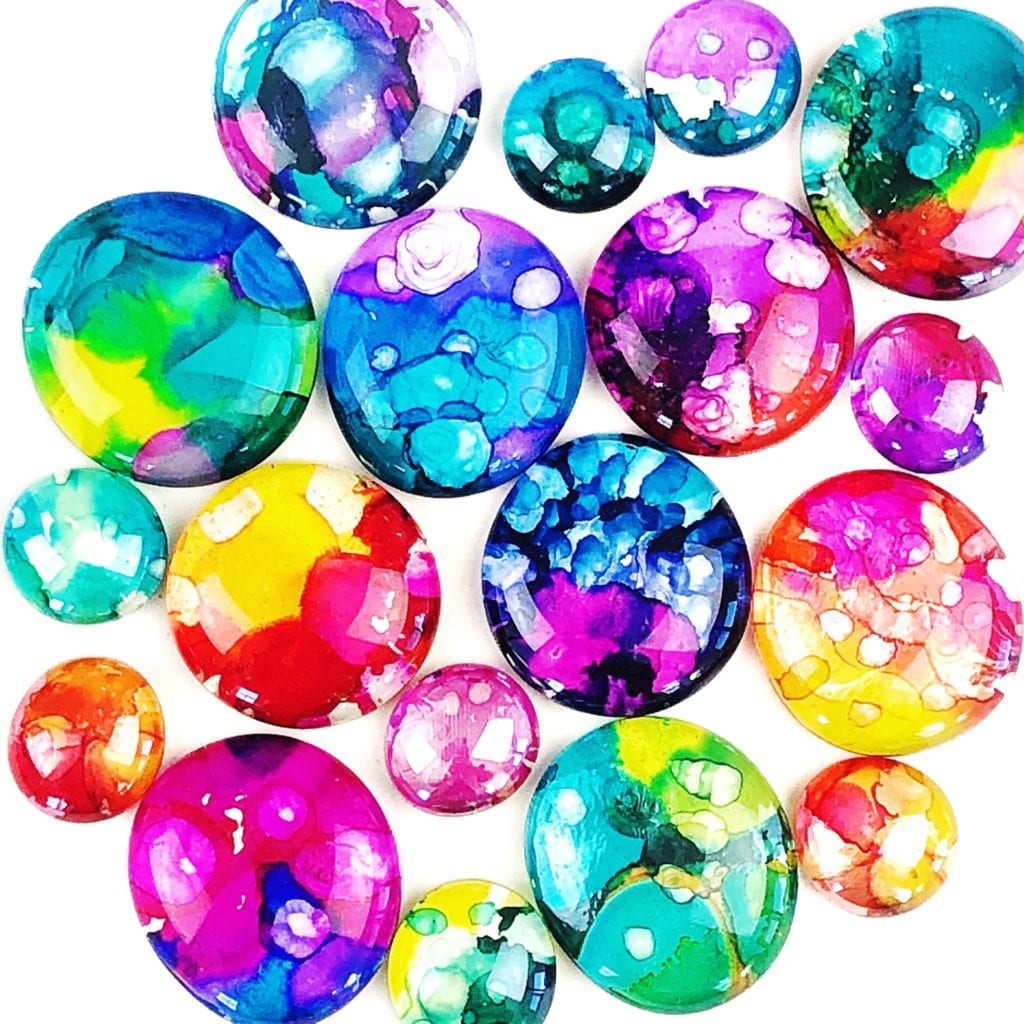 Alcohol Ink Gems