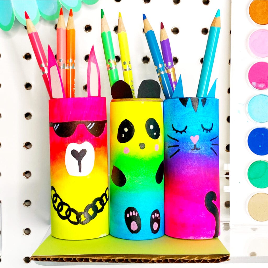 DIY Paper Roll Craft Pencil Holder