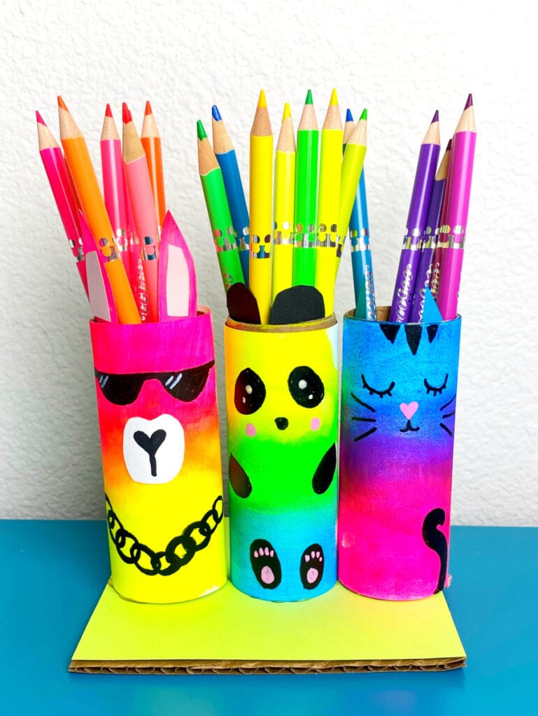 DIY Paper Roll Craft Pencil Holder