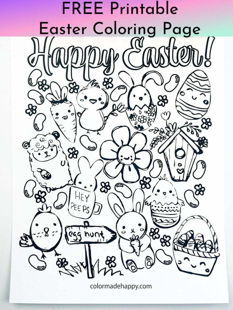 Free Printable Easter Coloring Page