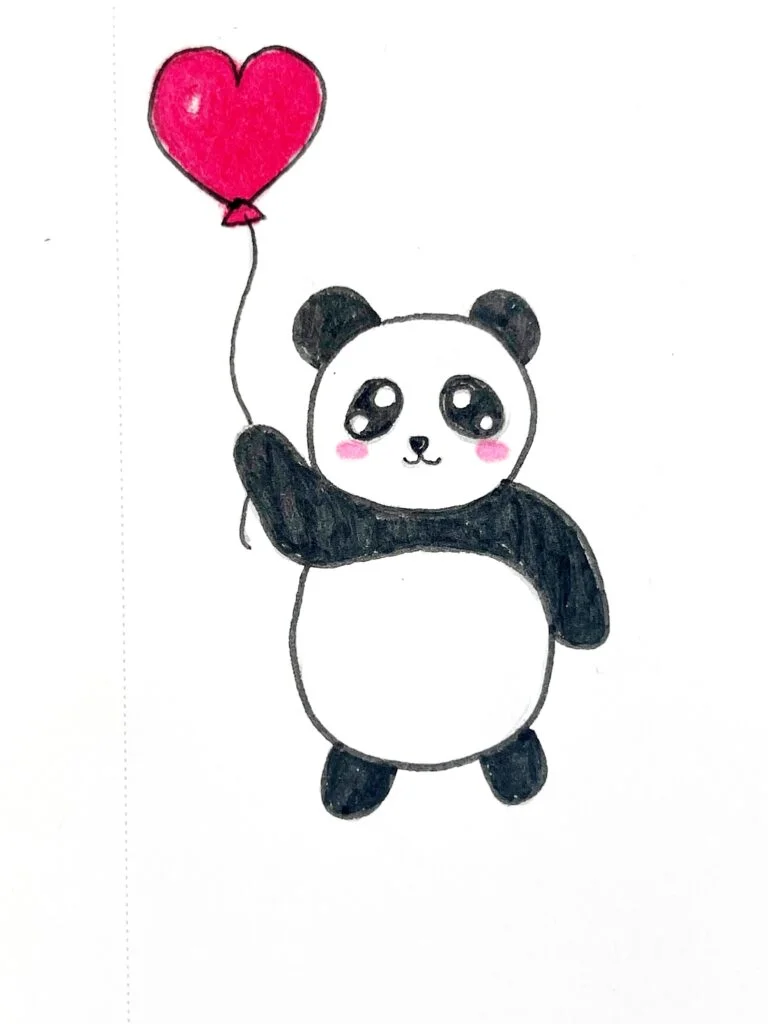 cute panda drawing