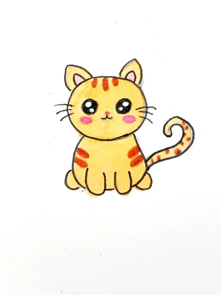 cute cat drawing