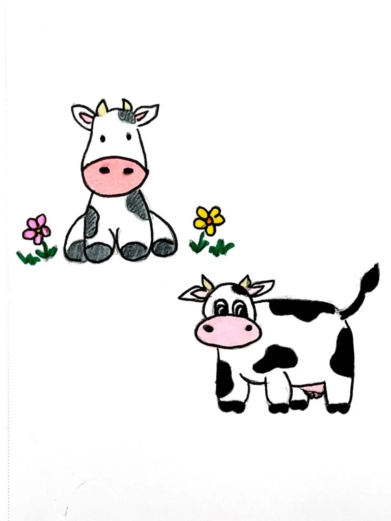 Cow drawing