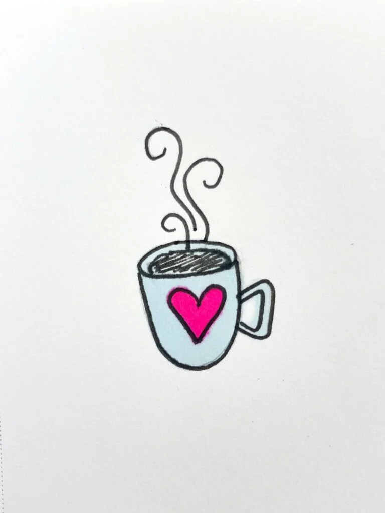 coffee cup drawing