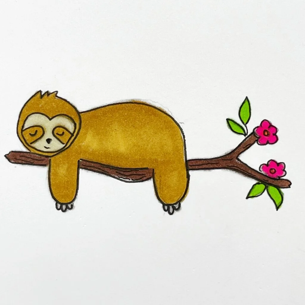 sloth drawing