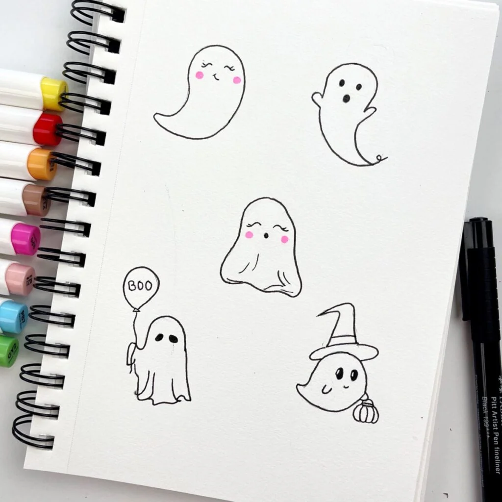 Ghost Drawing Ideas