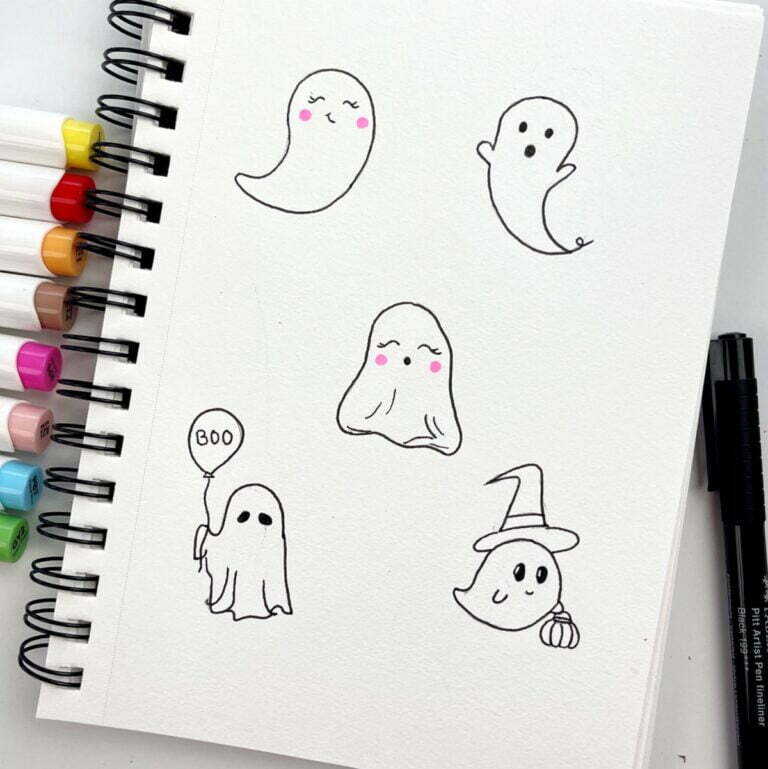 15 Ghost Drawing Ideas: How To Draw A Ghost