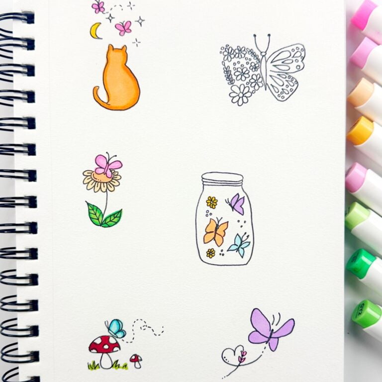 20 Butterfly Drawing Ideas