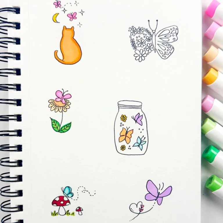 20 Butterfly Drawing Ideas