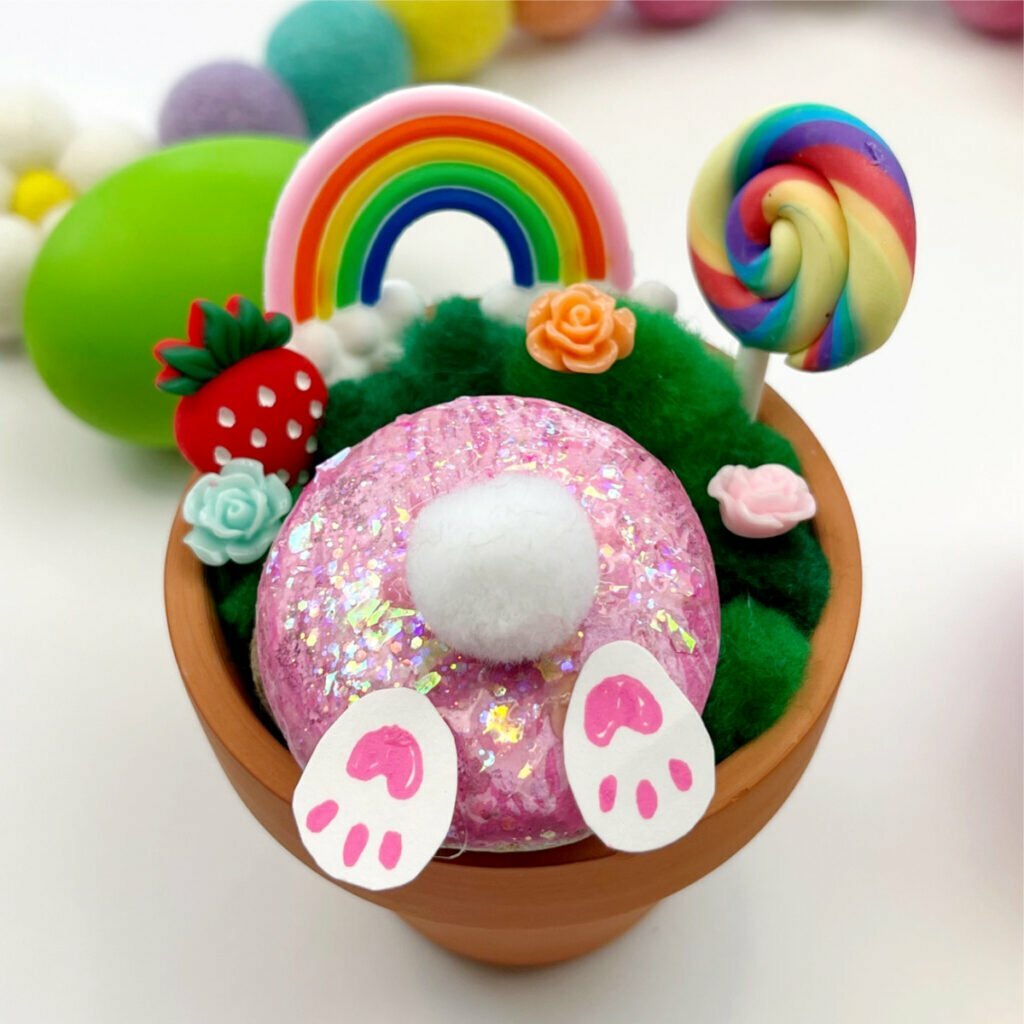 Bunny craft with a candy theme