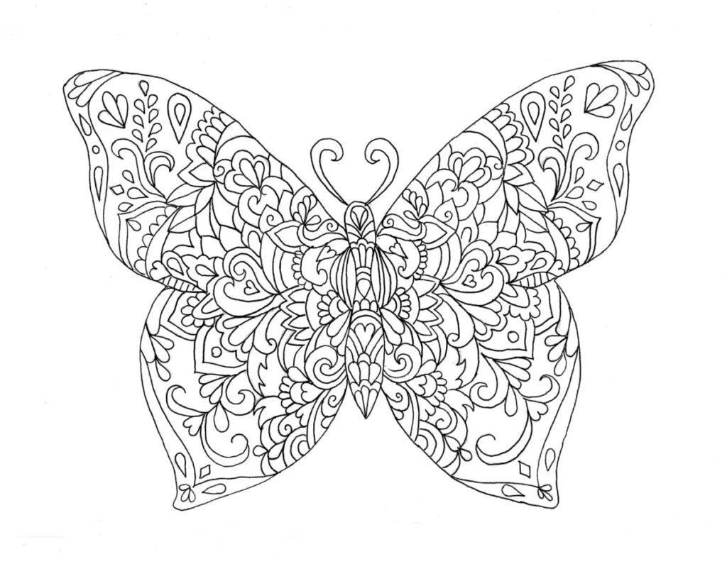 Butterfly Coloring Page