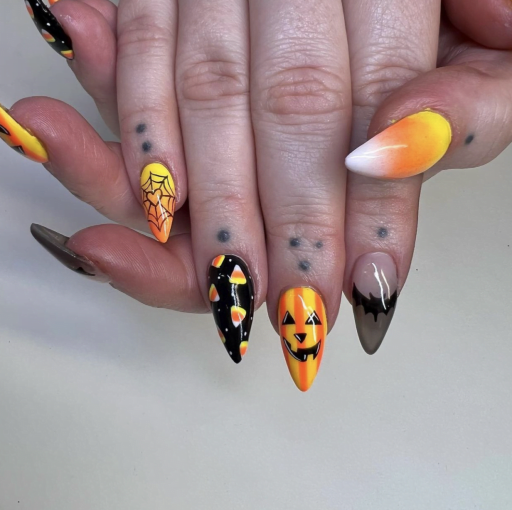 Candy Corn Nails