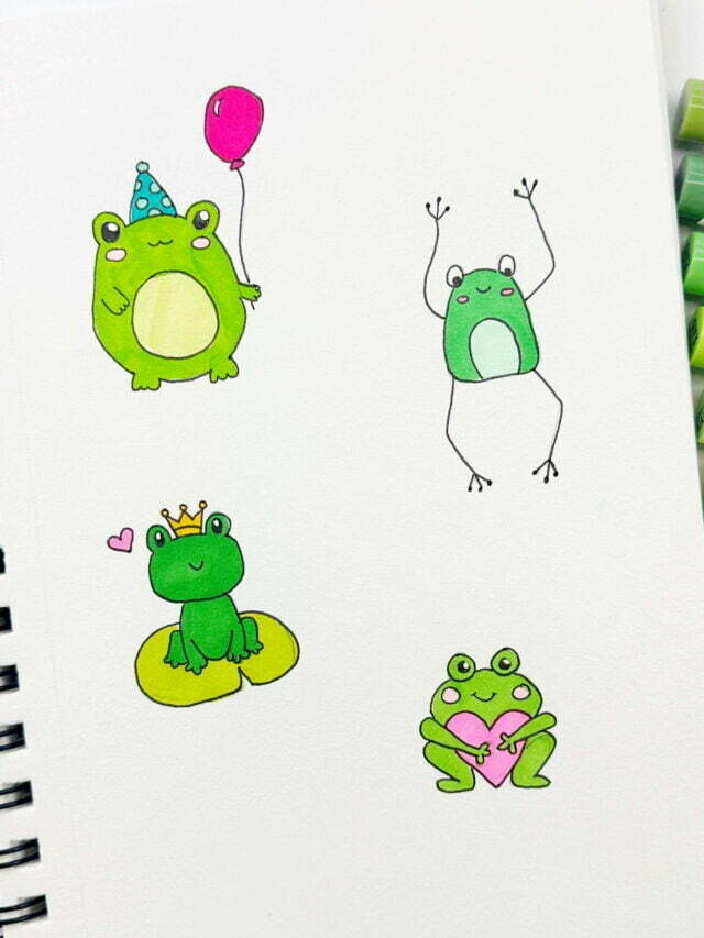 7 Cute Frogs to Draw (Beginner Friendly)