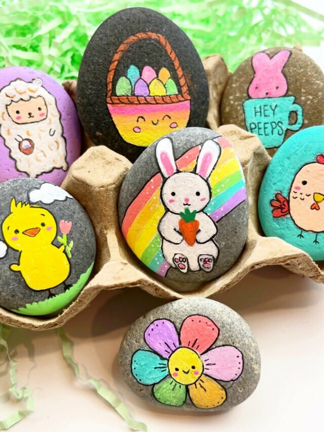 Easter Painted Rock Tutorial