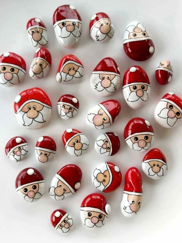 25 Christmas Rock Painting Ideas Story