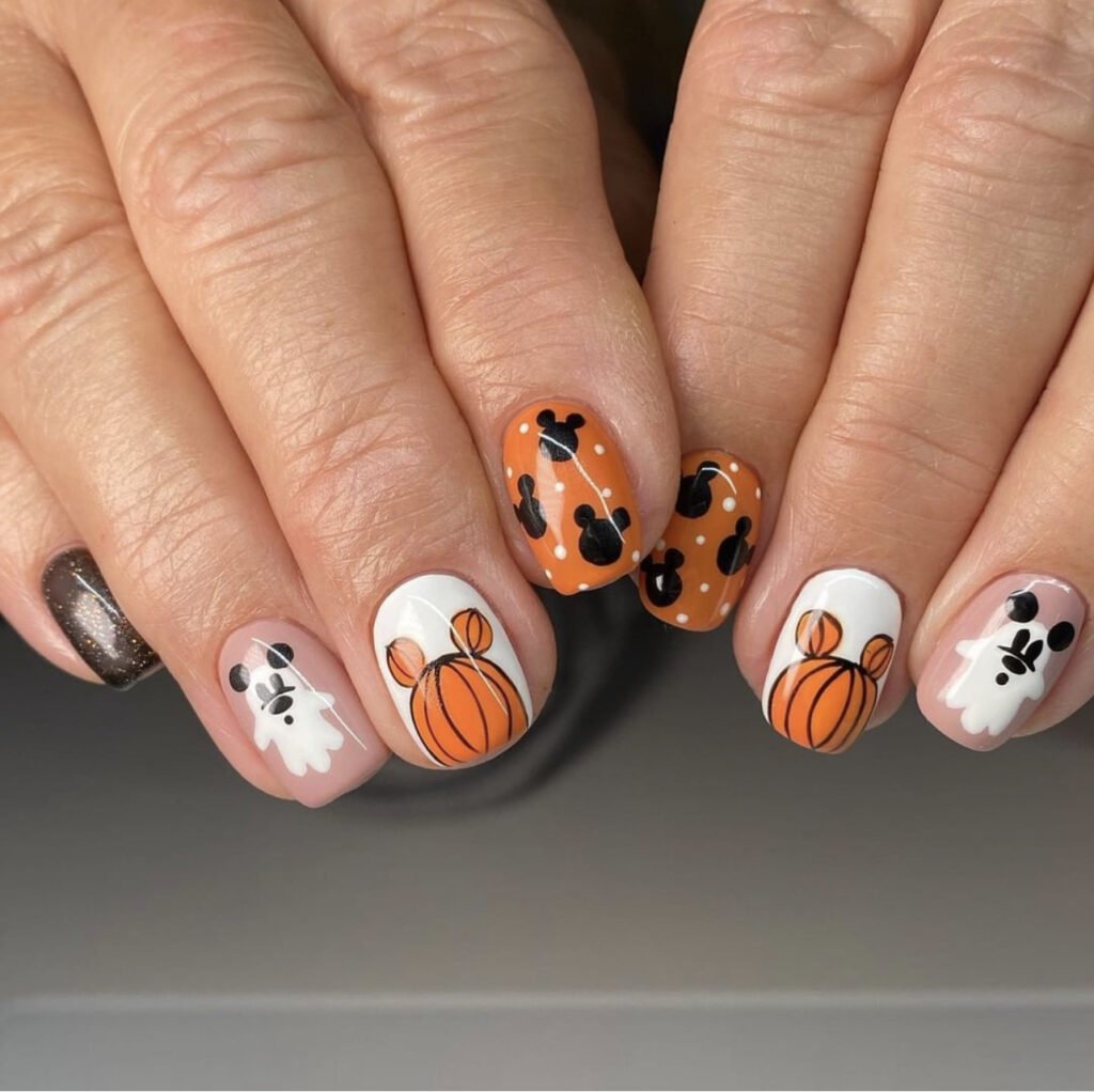 Disney Halloween Nails