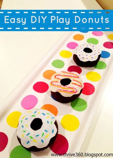 Easy No Sew DIY Toy Donuts