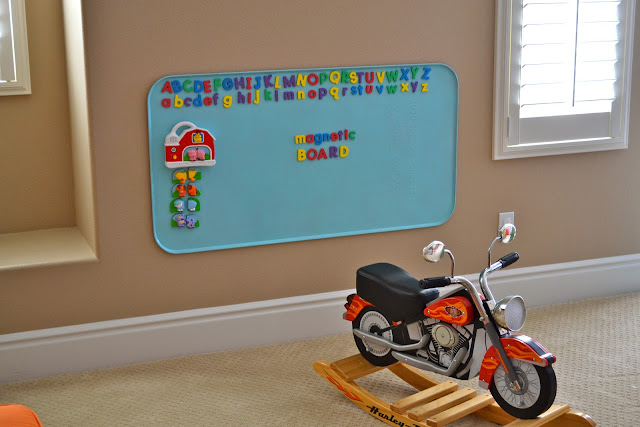 DIY magnetic board for kids