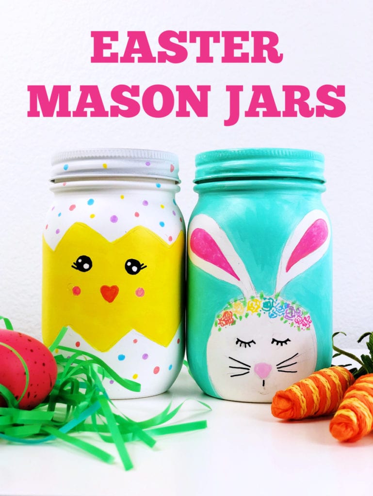 Learn how to make Easter Mason Jars with this step-by-step tutorial