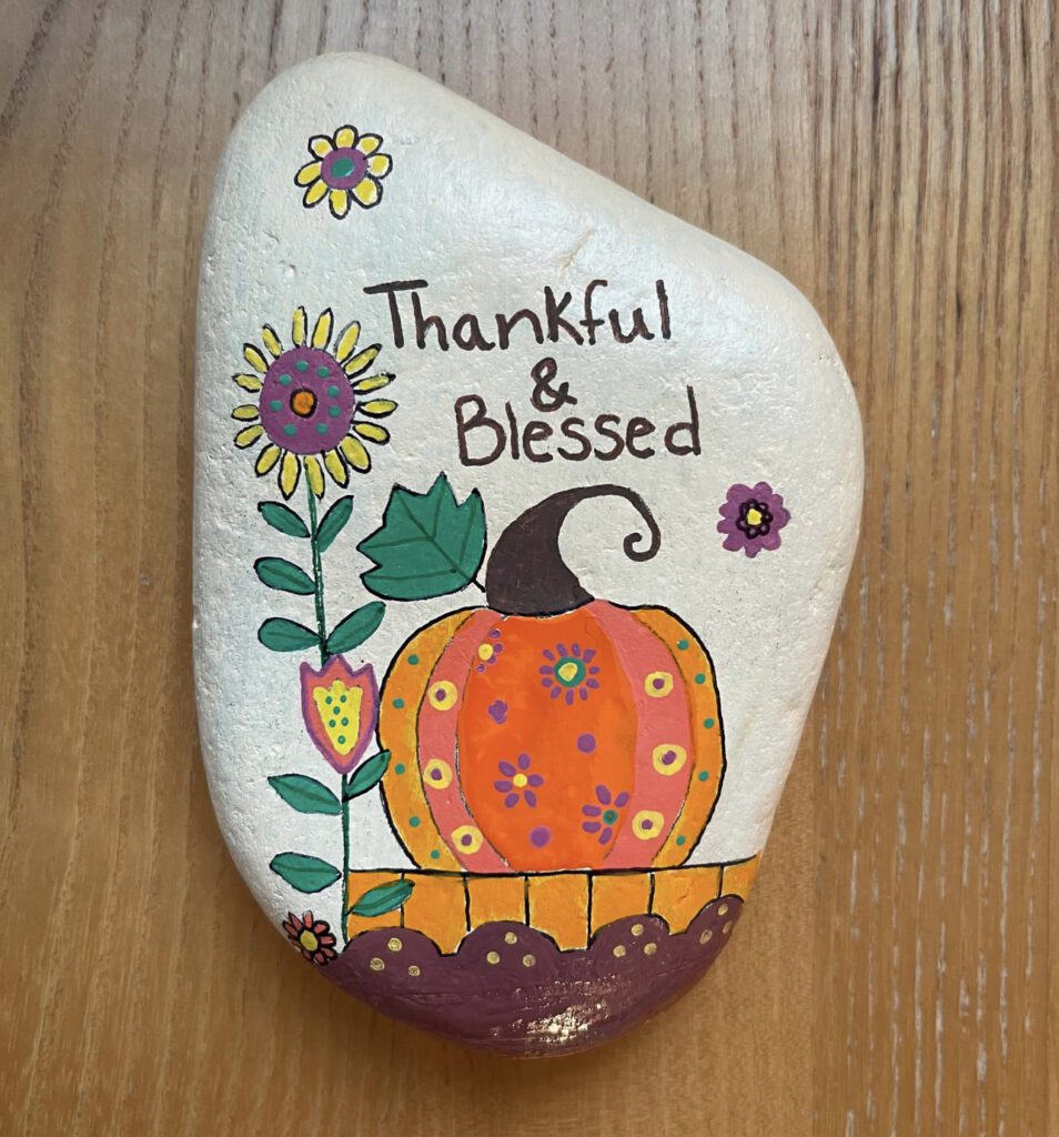 Thanksgiving Rock Painting