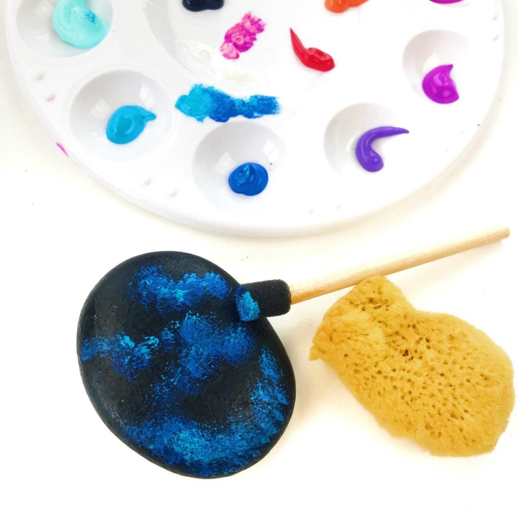 How to make galaxy painted stones