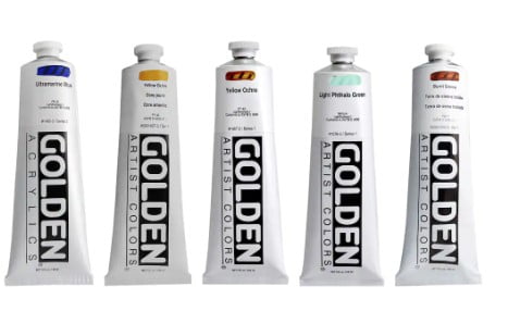 Golden paints