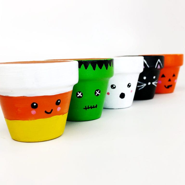 Halloween Flower Pot Craft Idea