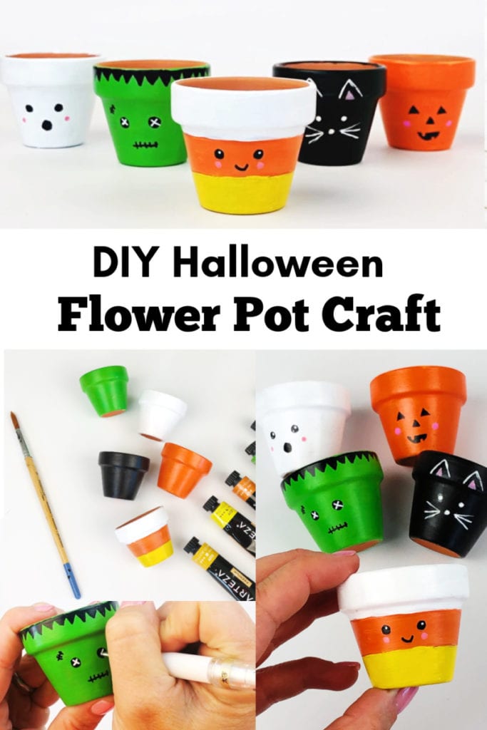 Halloween Flower Pot Craft Tutorial