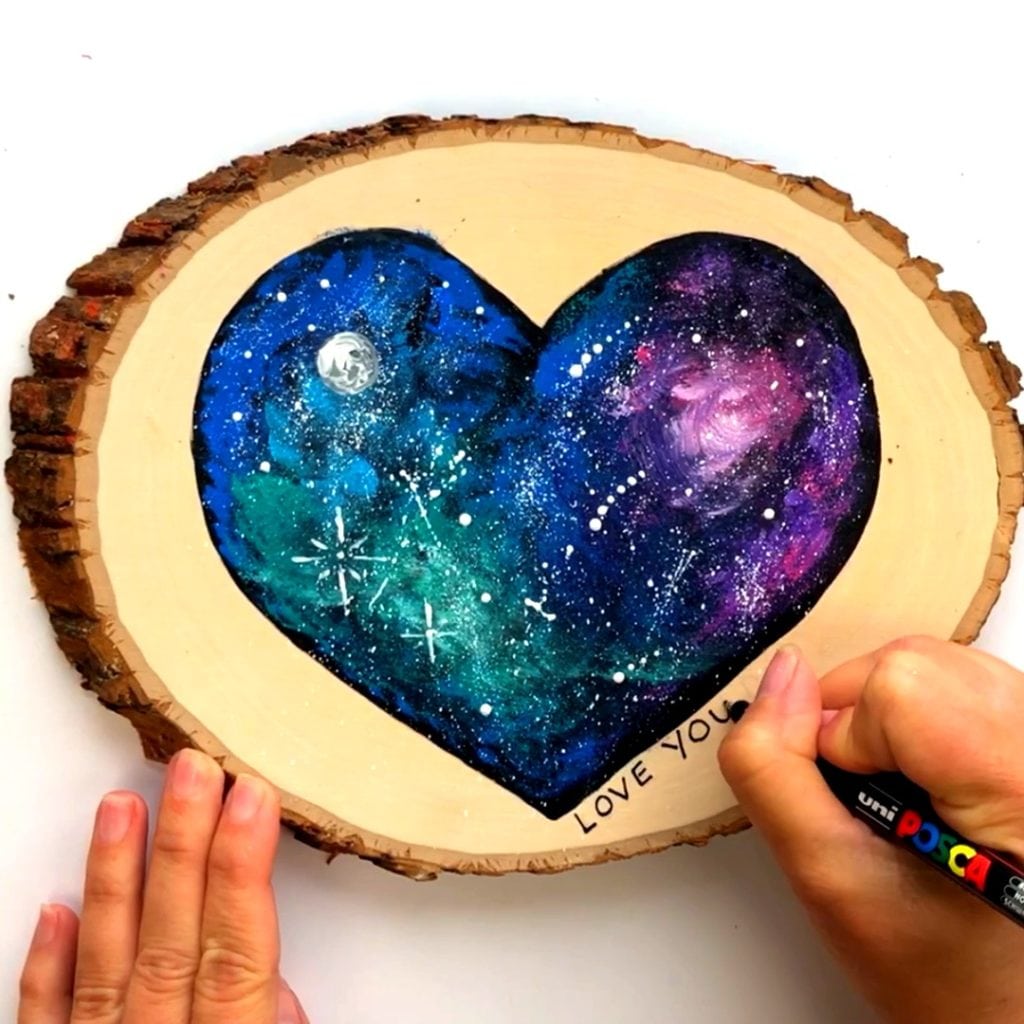 Handmade Father's Day Gift Galaxy Painting Art