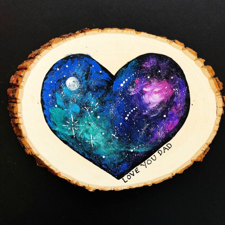 Handmade Father’s Day Gift – Galaxy Painting