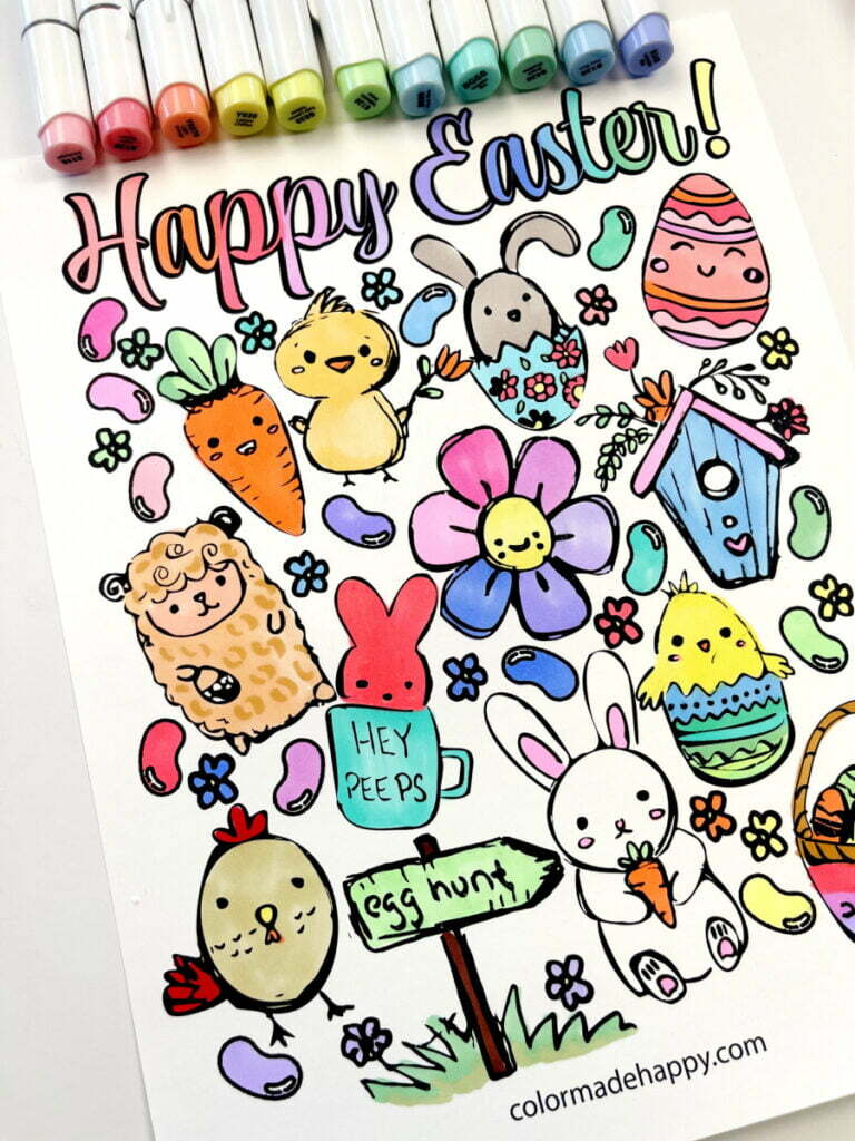 Easter coloring sheet