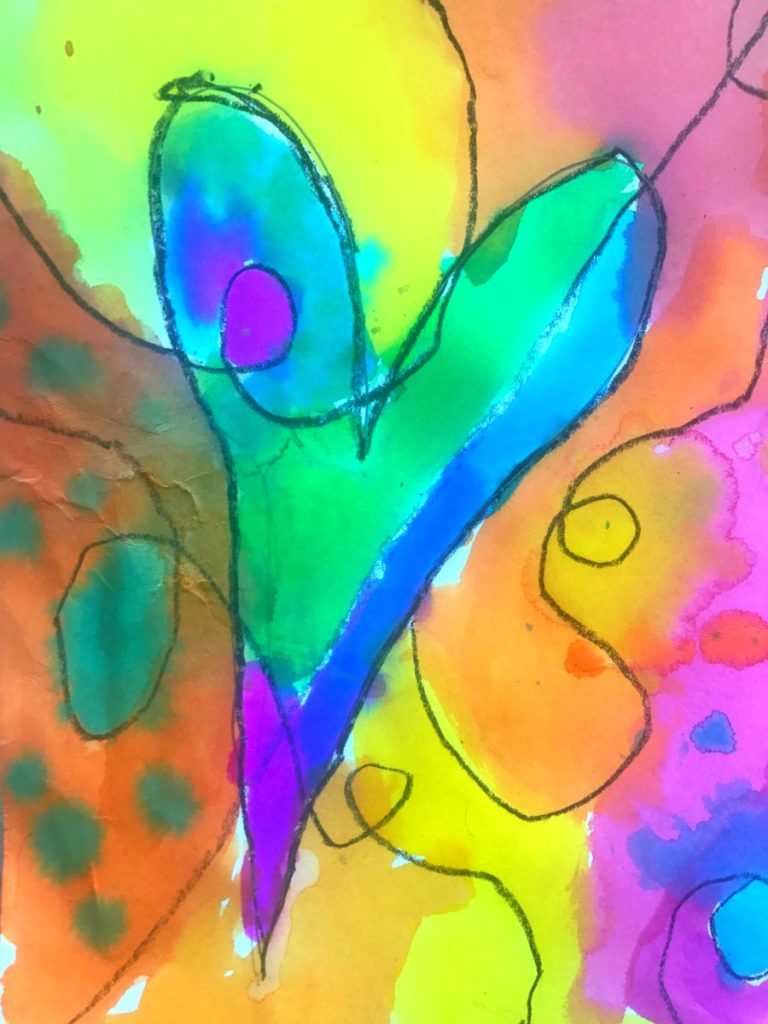 Heart Art Liquid Watercolors