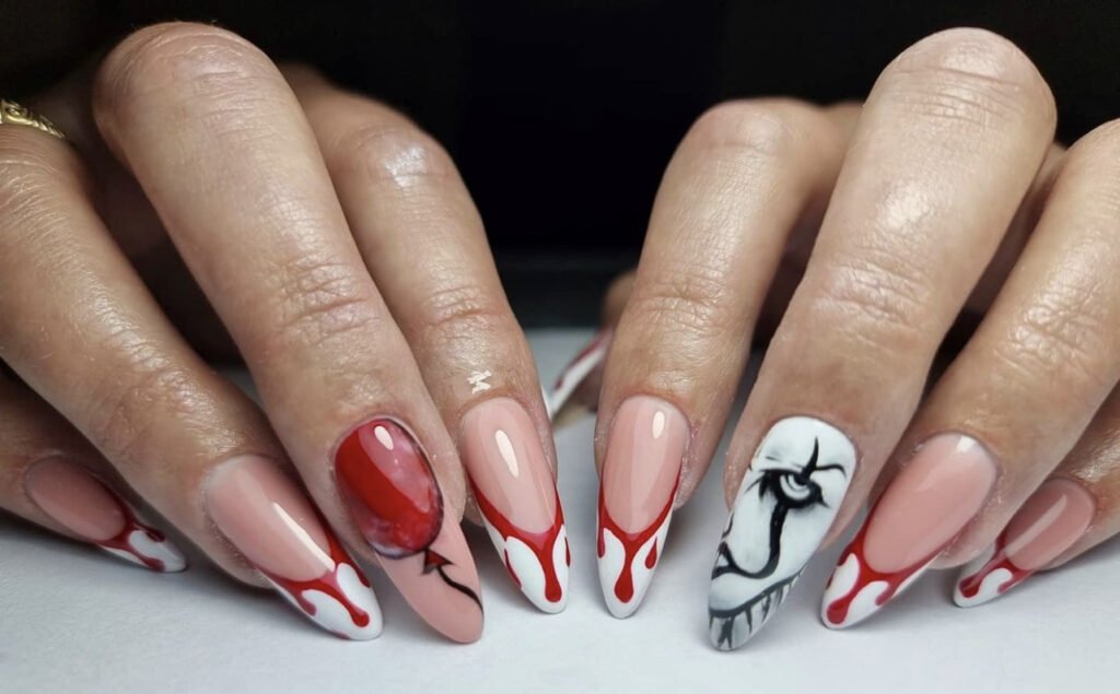 Horror Movie nail art inspo