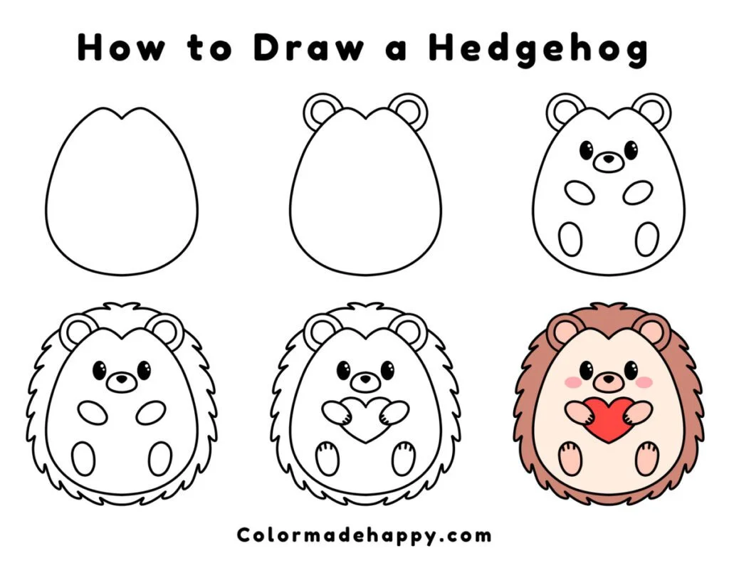 How to Draw a Hedgehog