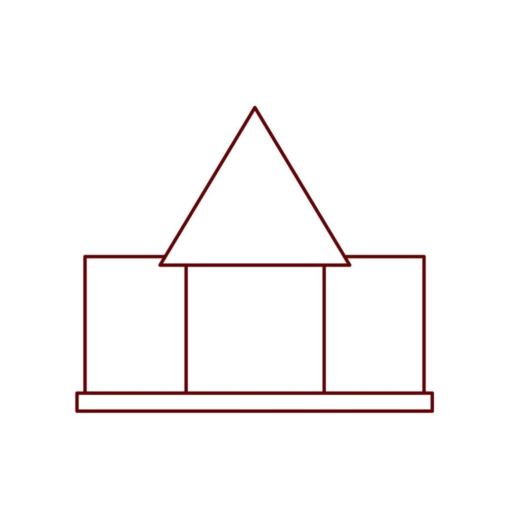 Step 4: the sides are added