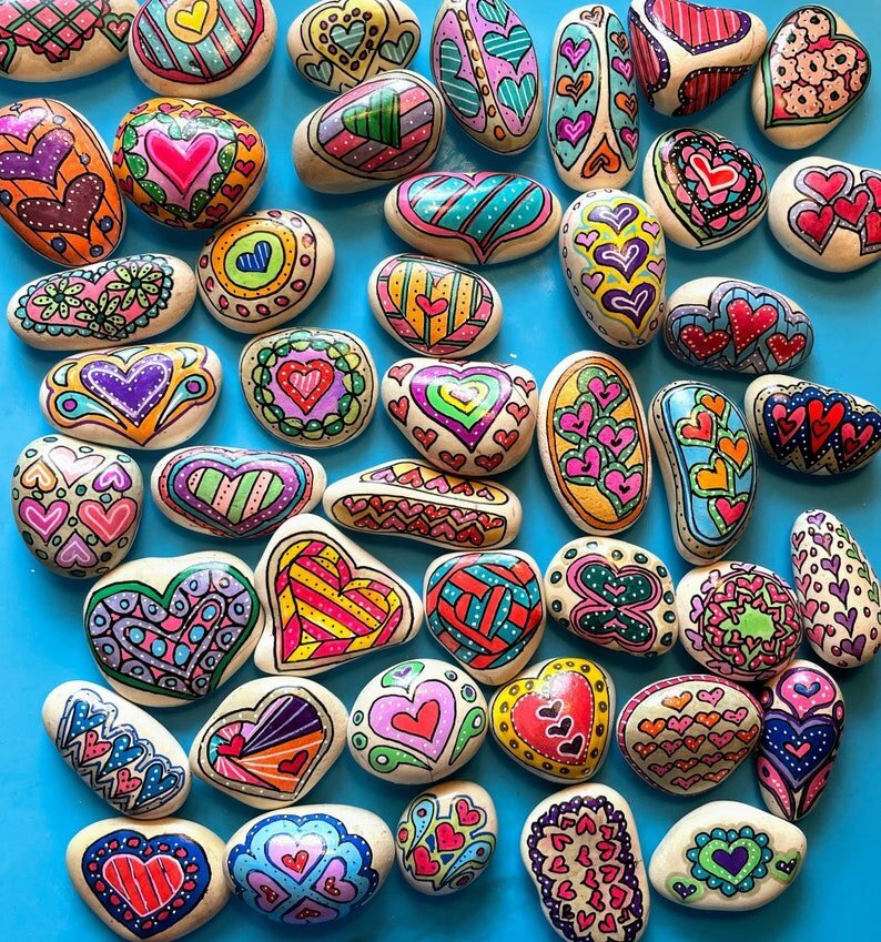 Valentine's Day Rock Painting Ideas