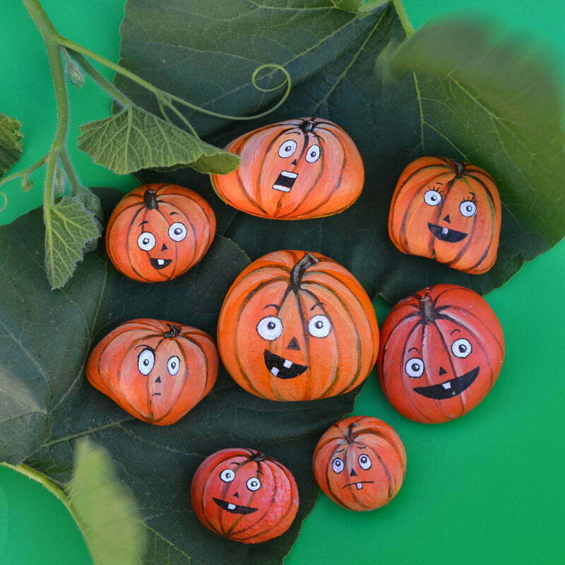 Pumpkin Painted Rocks