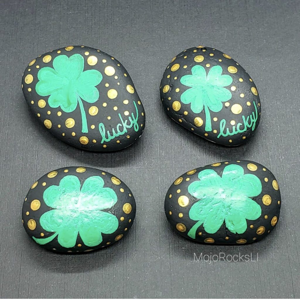 Lucky shamrock rocks