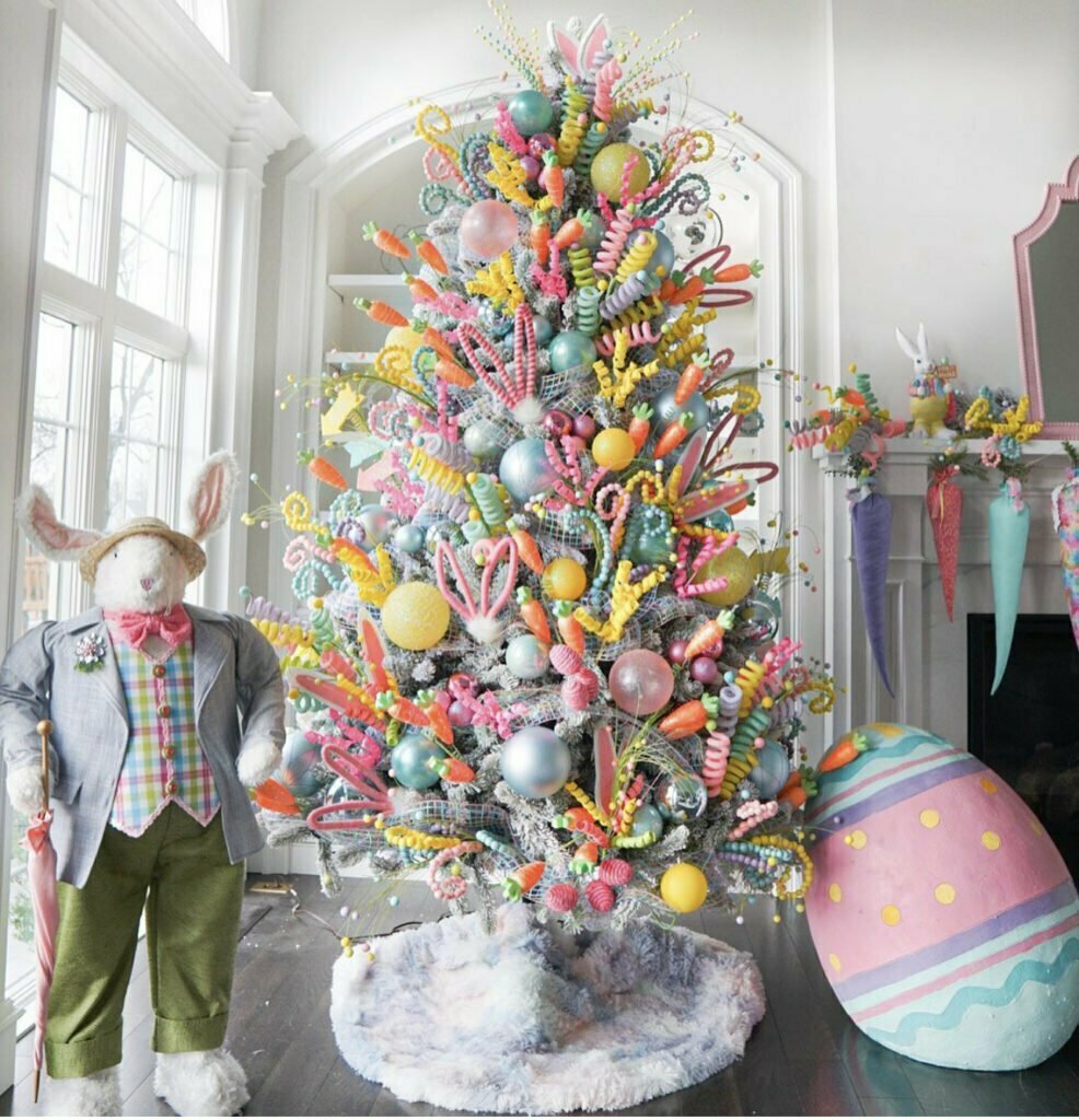 Easter themed Christmas tree