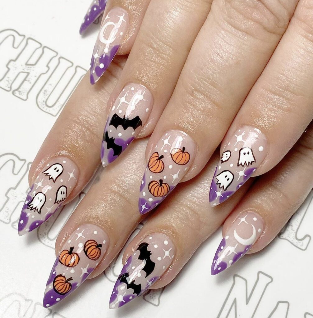 Stiletto Halloween Manicure