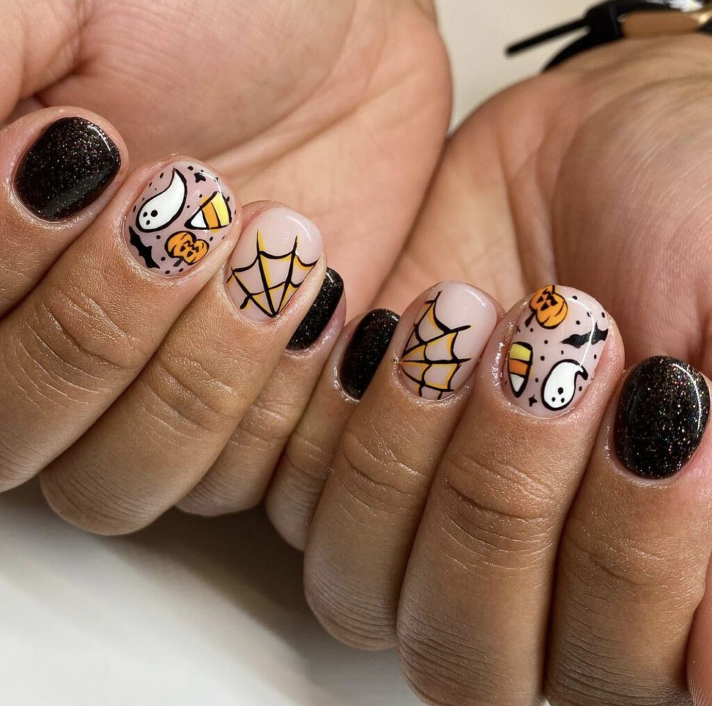 Spooky Themed Nail Art