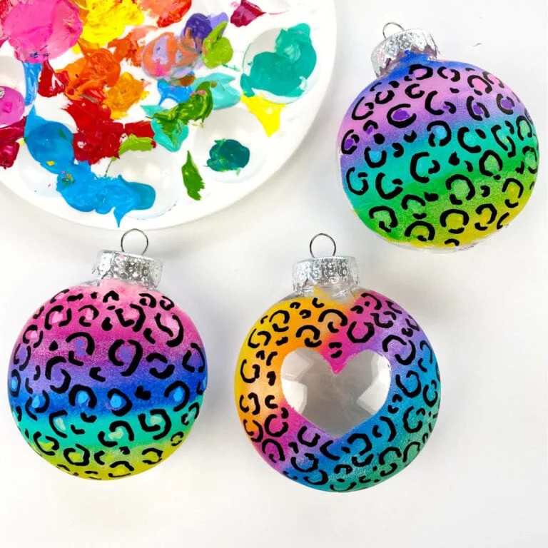 Lisa Frank Inspired Ornaments