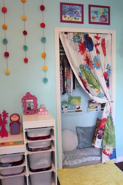 Closet reading nooks for kids