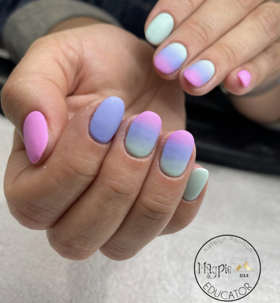 Matte Ombre Nails