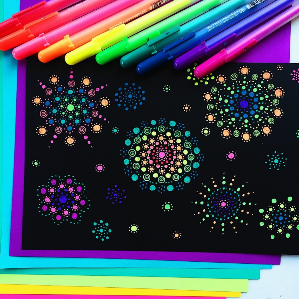 Markers for black paper