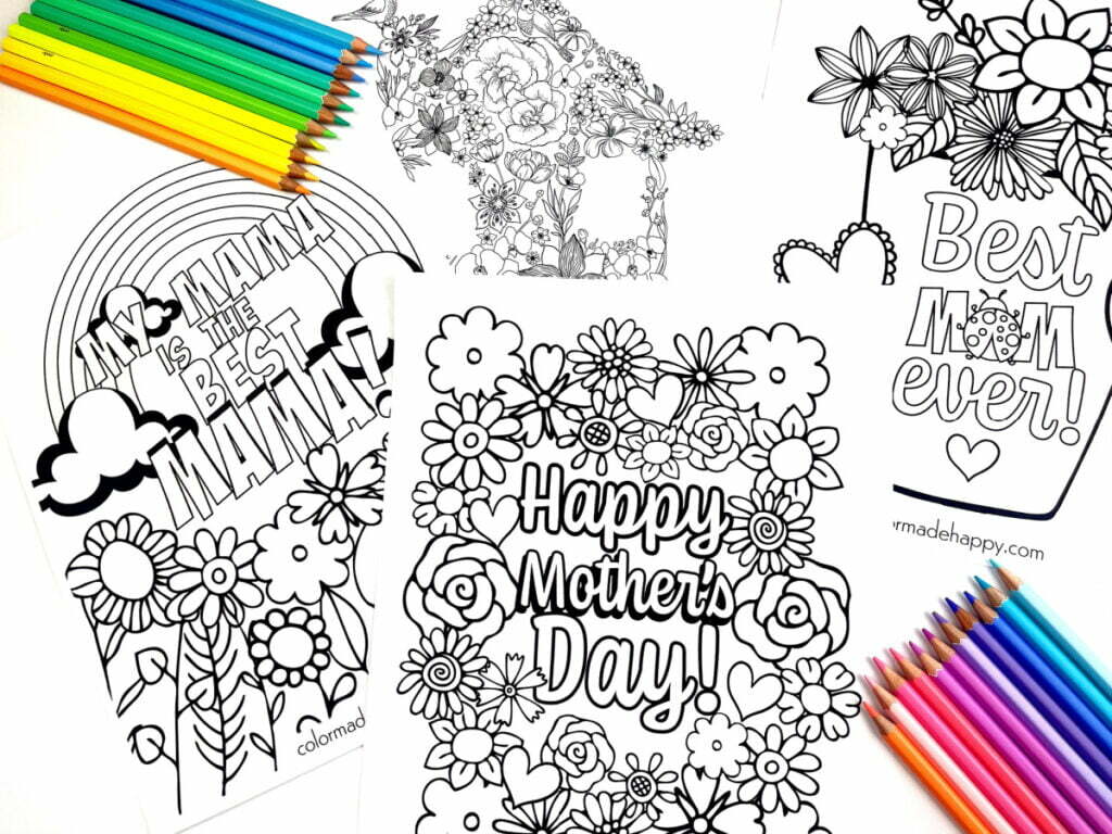 Mother's Day Coloring Pages