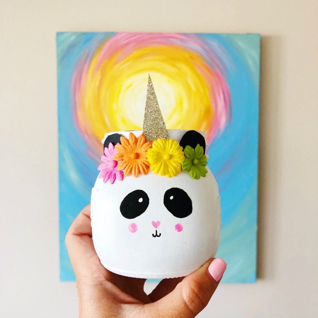 Pandacorn Unicorn Mason Jar Craft